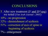 TWO LECTURES on scoliosis / Orthop.Congress in CAIRO-8.12.2006